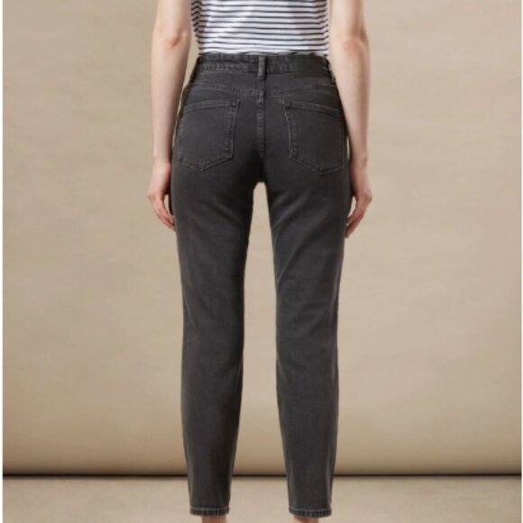 Frank & Oak Women's High Rise Jeans - Charcoal - Picture 2 of 11